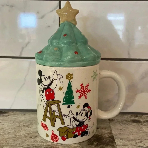 * NWOT* Disney | Ceramic Mug with Tree Topper - Picture 1 of 6